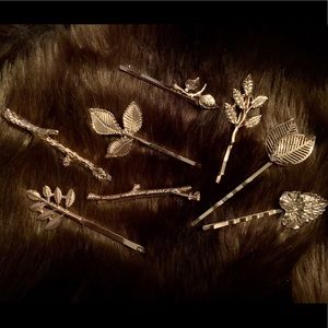 Unique gold hair pins (8) Bridal Bride sexy